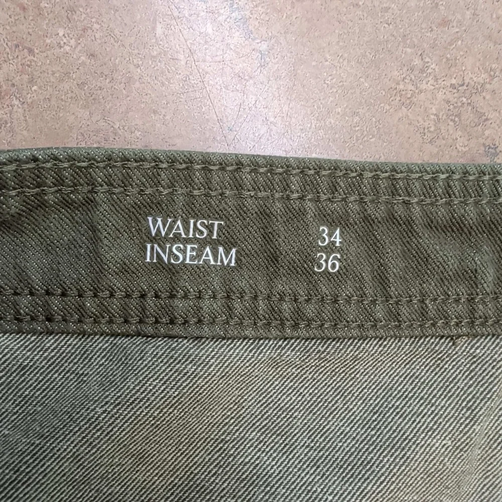 Banana Republic Tapered Surplus Cargo Pants Mens 34x33 Vintage Green Cotton